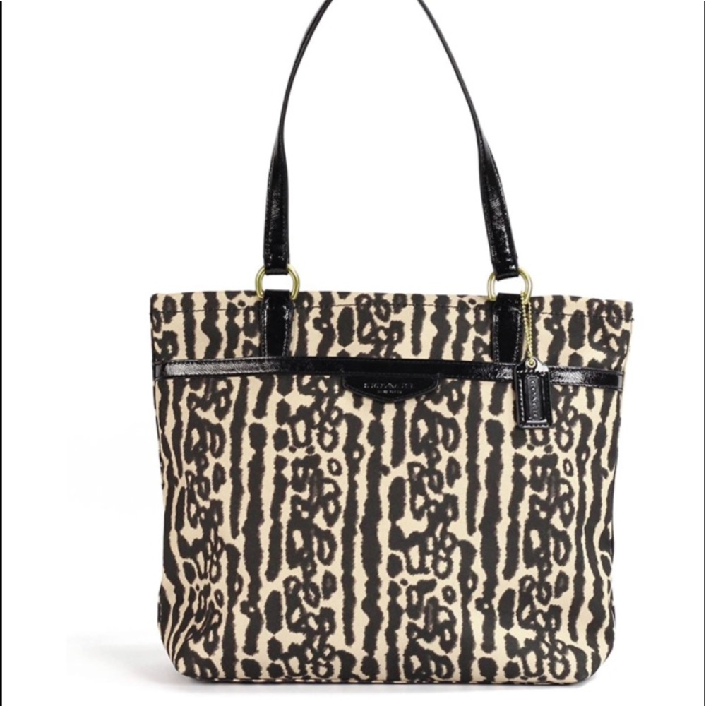 LIKE NEW ❗️COACH F31901 OCELOT ANIMAL PRINT BAG •